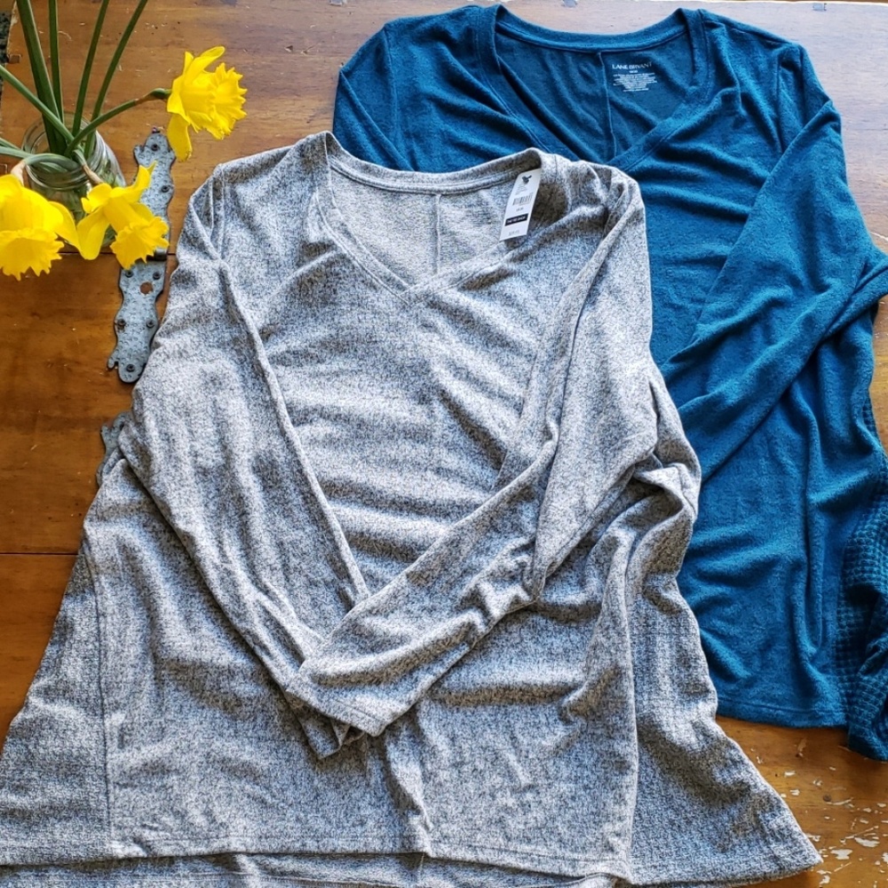 Two Lane Bryant long sleeved shirts 18/20